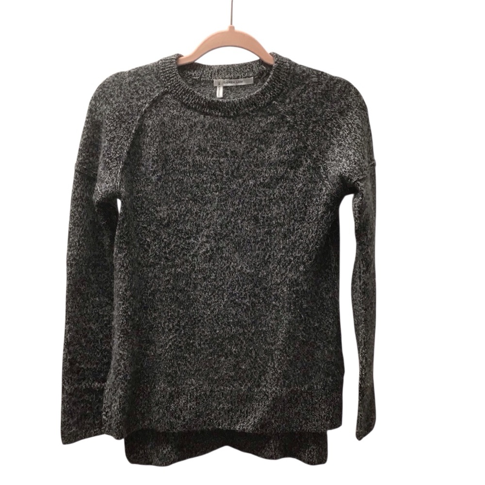 10 Crosby Derek Lam Heathered Gray Crew Neck Sweater S